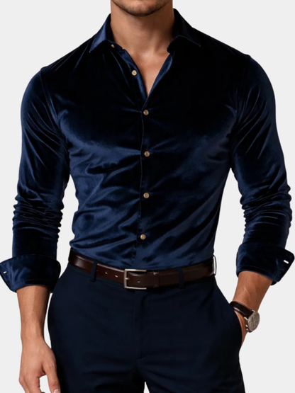 Image of Hugo | Heren Slim-Fit Velvet Overhemd