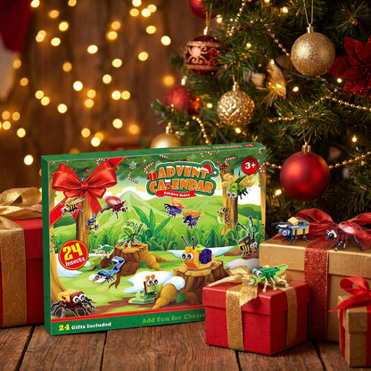 Insecten Adventskalender voor Kinderen, 24 Bouwsels + 2 Geheime Bouwwerken