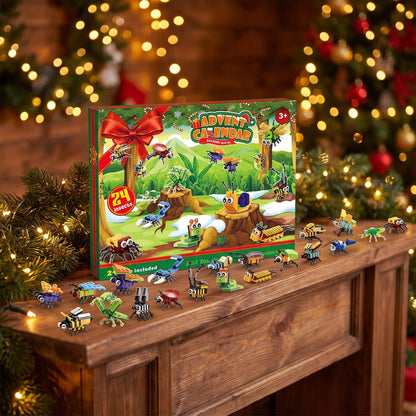 Insecten Adventskalender voor Kinderen, 24 Bouwsels + 2 Geheime Bouwwerken