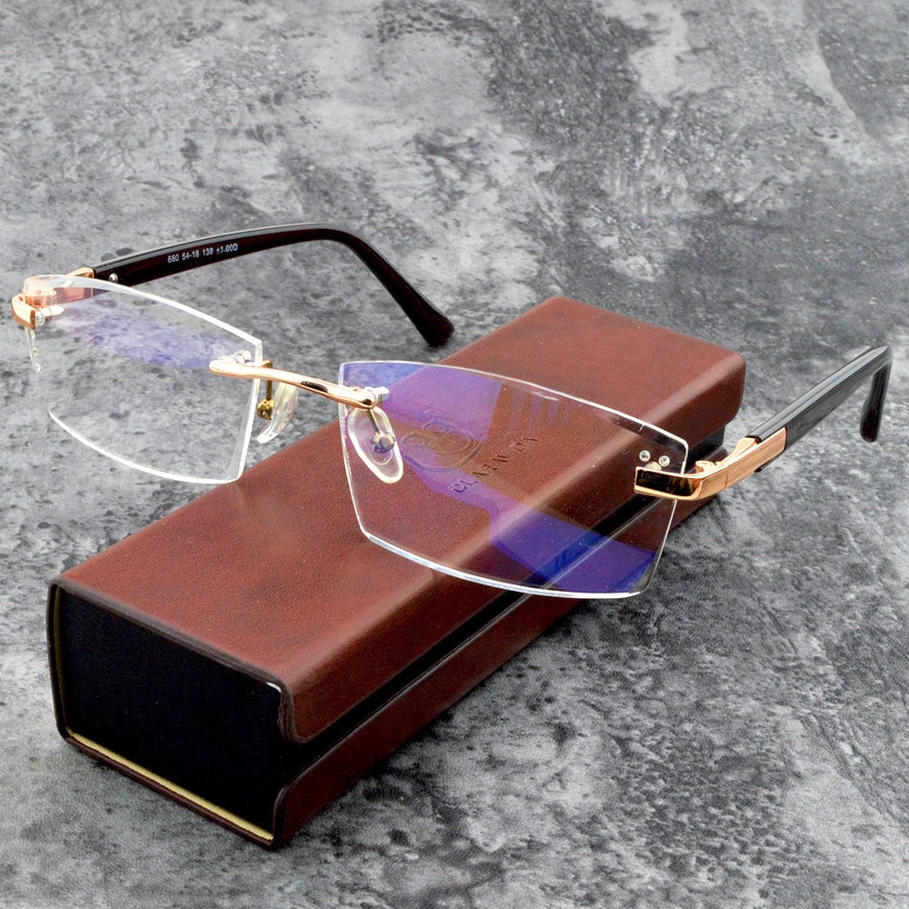 Intelligente leesbril met multifocale glazen - Ultralicht met blauwlichtfilter - Voor dichtbij en veraf - Titanium TR90-montuur
