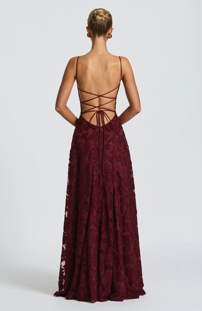 Image of Isa | Dames Spaghetti Bandjes Maxi Jurk