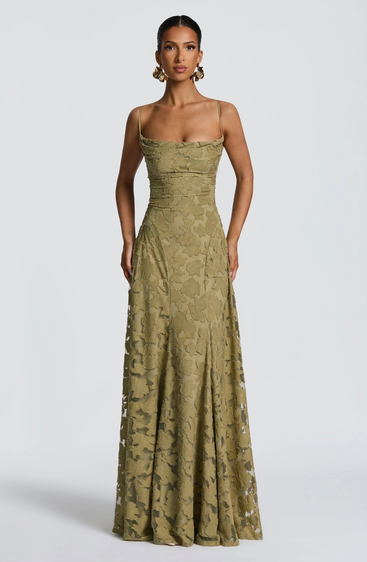 Image of Isa | Dames Spaghetti Bandjes Maxi Jurk