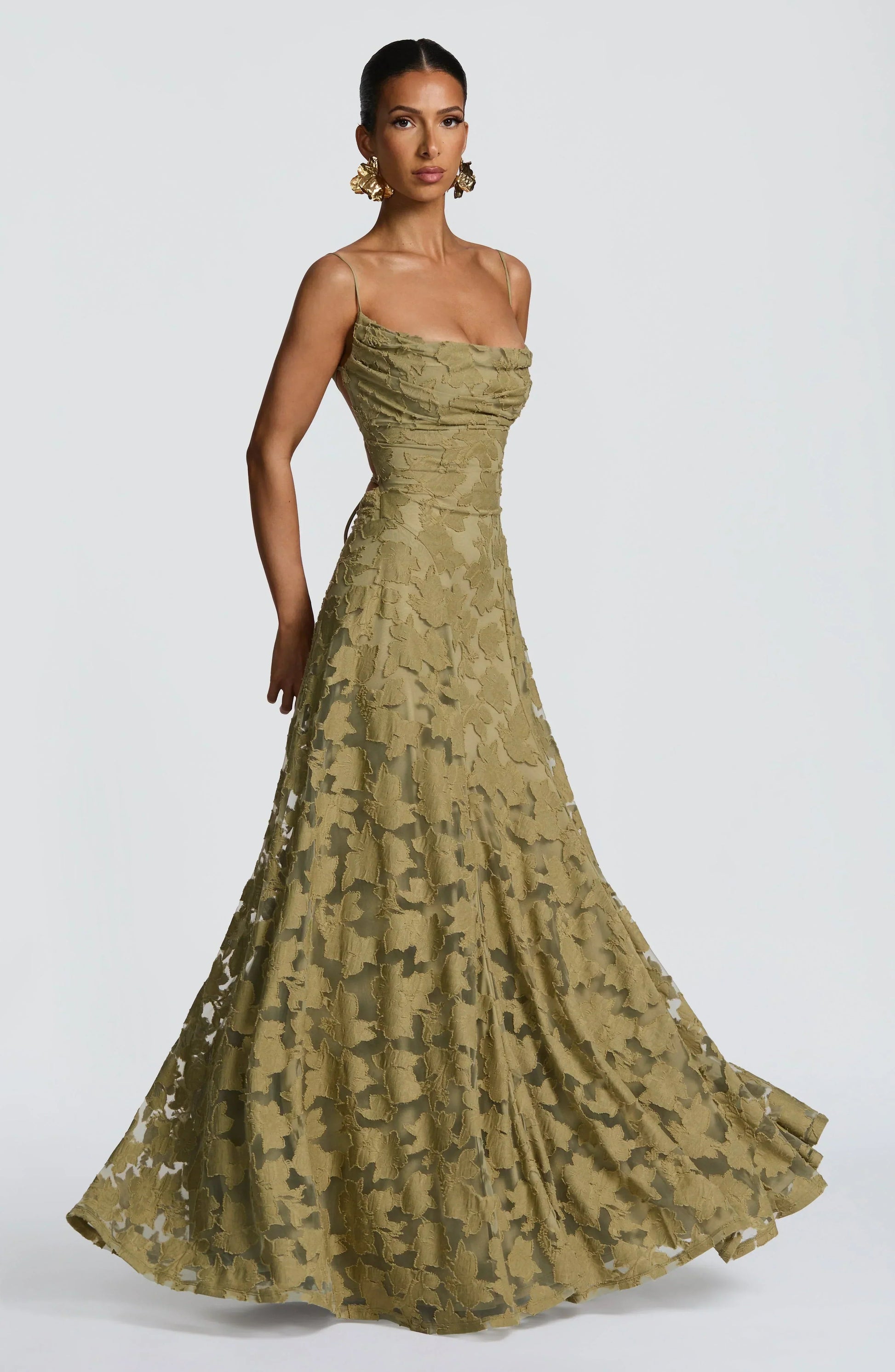 Image of Isa | Dames Spaghetti Bandjes Maxi Jurk