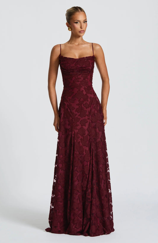 Image of Isa | Dames Spaghetti Bandjes Maxi Jurk