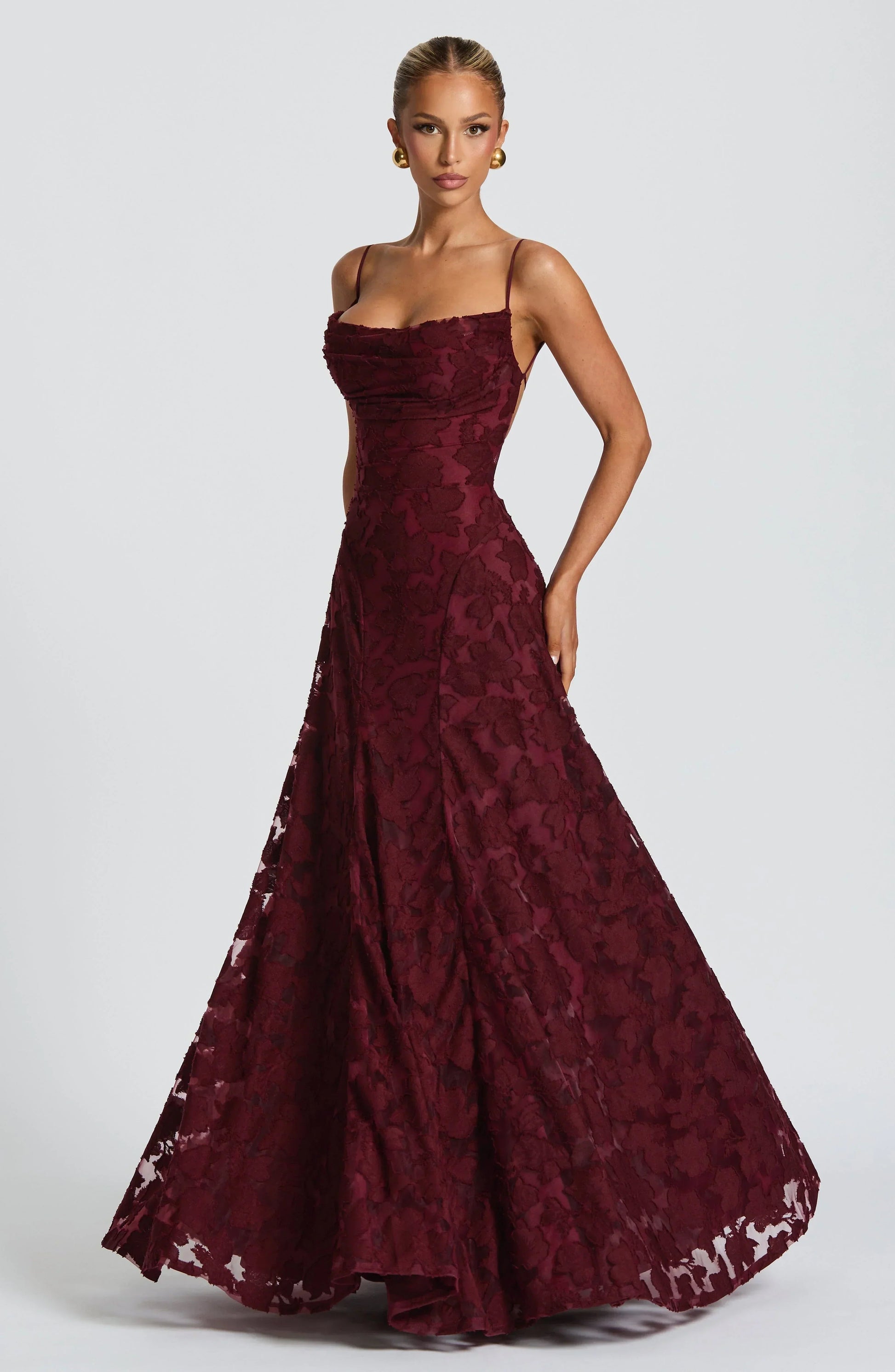 Image of Isa | Dames Spaghetti Bandjes Maxi Jurk