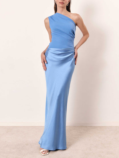 Image of Jacqueline | Dames One Shoulder Avond Maxi Jurk