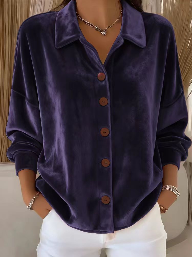 Image of Jannie | Dames Oversized Blouse met Knopen