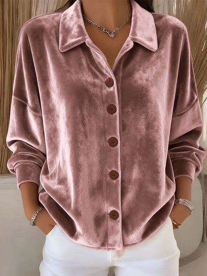 Image of Jannie | Dames Oversized Blouse met Knopen