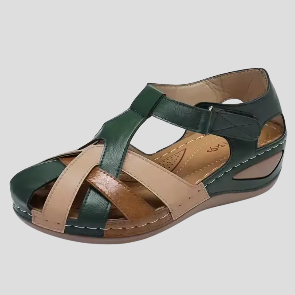 Image of Jannie | Dames Sleehak Gesloten Teen Sandalen