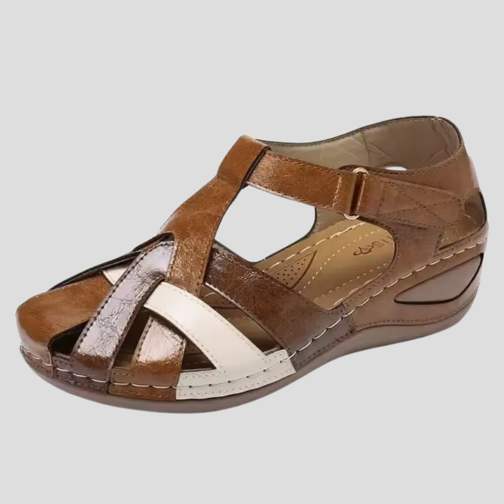 Image of Jannie | Dames Sleehak Gesloten Teen Sandalen
