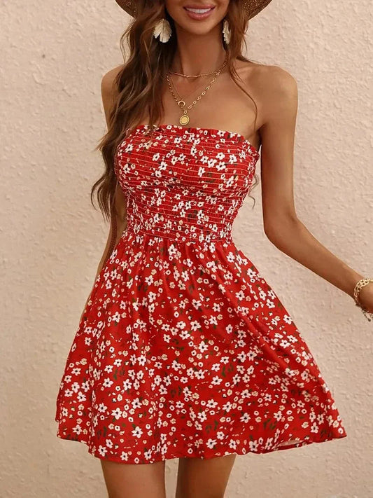 Image of Jannie | Dames Strapless A-lijn Mini Jurk