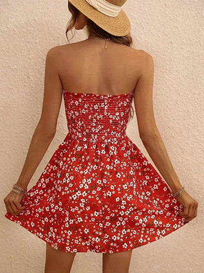 Image of Jannie | Dames Strapless A-lijn Mini Jurk