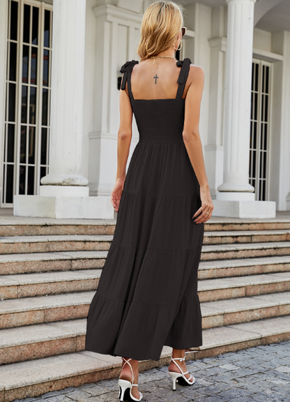 Image of Jasmijn | Dames Mouwloze Gelaagde Maxi-jurk