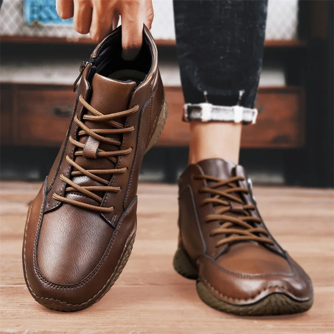Image of Jesse | Heren Vetersluiting Rits Ankle Boots