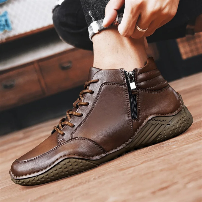 Image of Jesse | Heren Vetersluiting Rits Ankle Boots