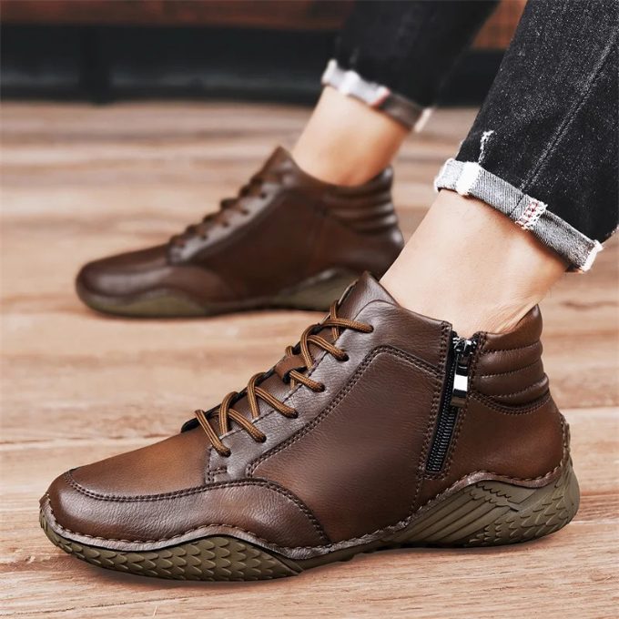 Image of Jesse | Heren Vetersluiting Rits Ankle Boots