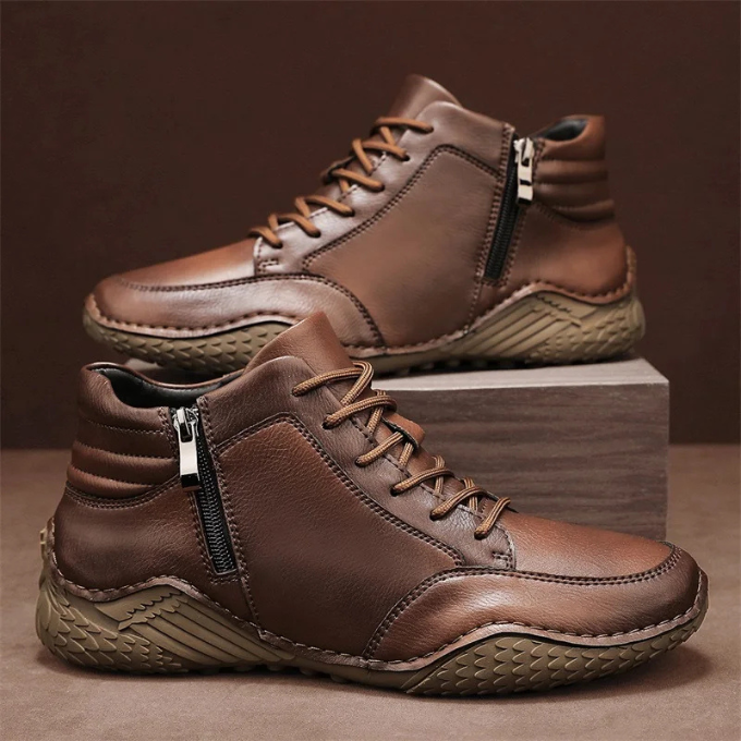Image of Jesse | Heren Vetersluiting Rits Ankle Boots