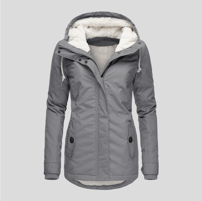 Jessica | Jack met capuchon en fleecevoering voor dames