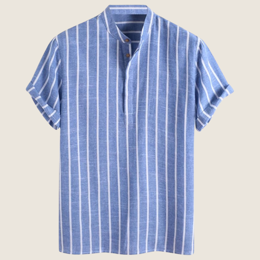 Image of Joe | Gestreept Casual Overhemd met Knoopsluiting voor Heren