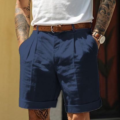 Image of Joep | Heren Geplooide Shorts van Half Lange Lengte