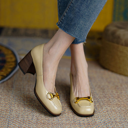 Image of Johanna | Dames Instaploafers met Blokhak