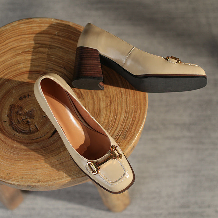 Image of Johanna | Dames Instaploafers met Blokhak