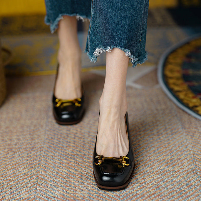 Image of Johanna | Dames Instaploafers met Blokhak