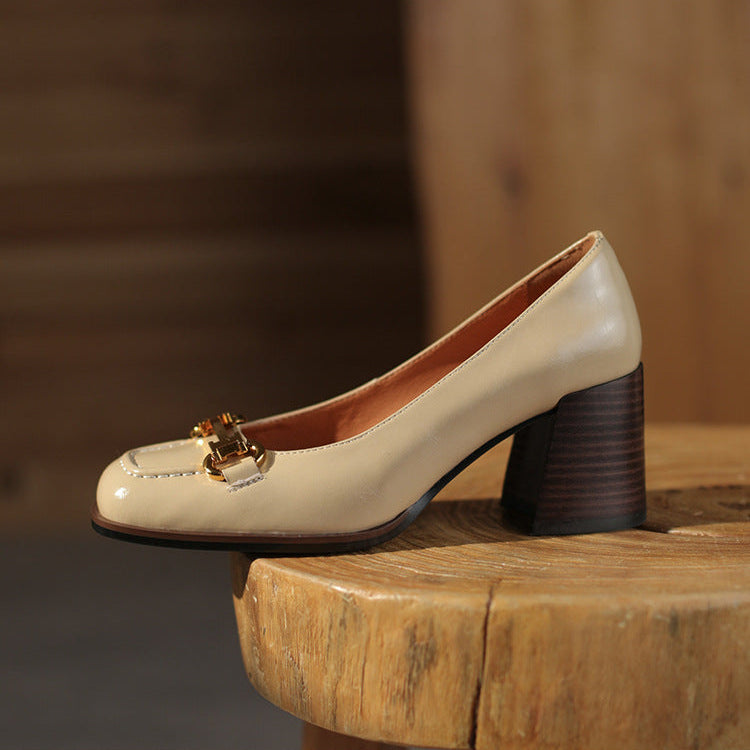 Image of Johanna | Dames Instaploafers met Blokhak