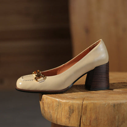 Image of Johanna | Dames Instaploafers met Blokhak