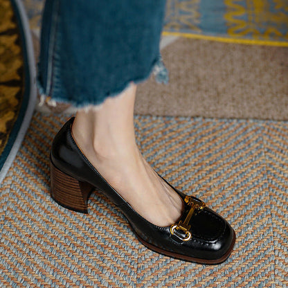 Image of Johanna | Dames Instaploafers met Blokhak