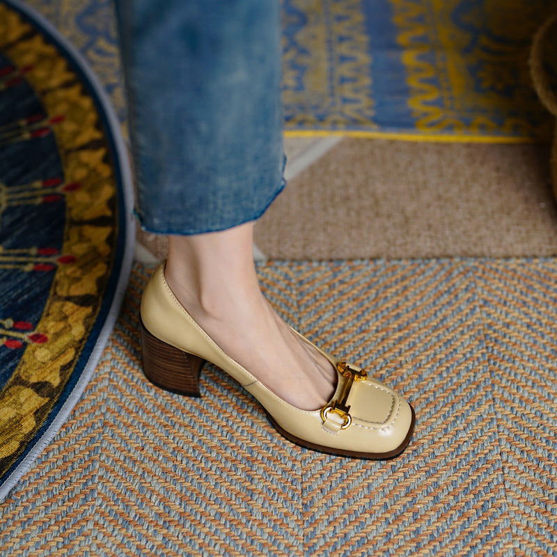 Image of Johanna | Dames Instaploafers met Blokhak