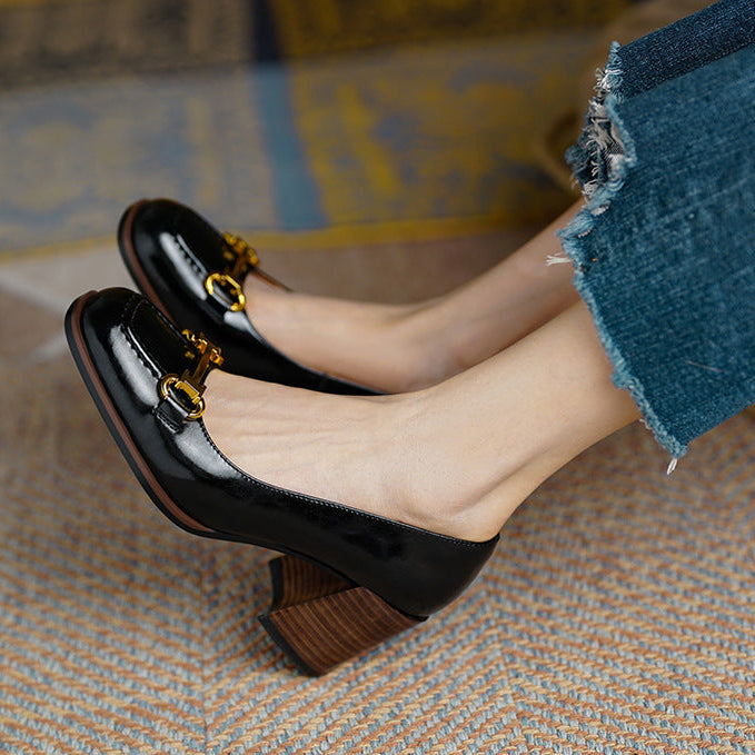 Image of Johanna | Dames Instaploafers met Blokhak