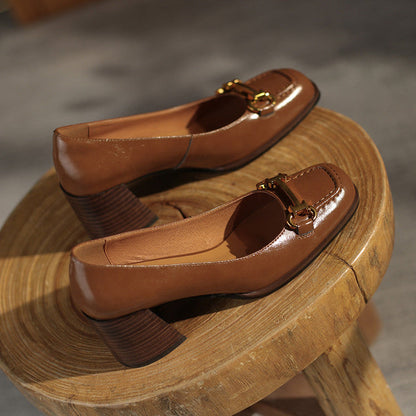 Image of Johanna | Dames Instaploafers met Blokhak
