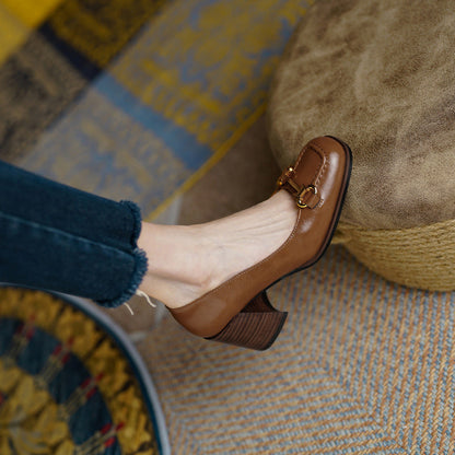 Image of Johanna | Dames Instaploafers met Blokhak