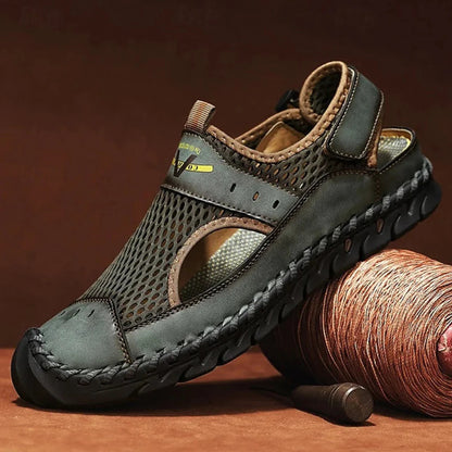 Image of Johannes | Heren Sandalen met Gesloten Teen en Enkelband