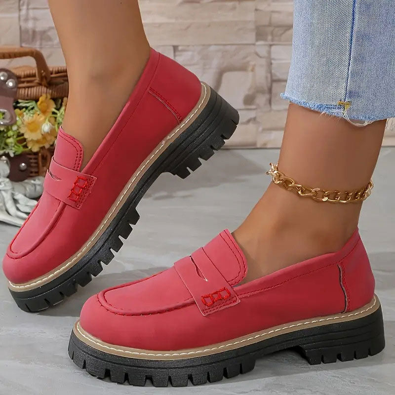 Image of Joke | Dames Platform Loafers met Grove Zool en Instapmodel
