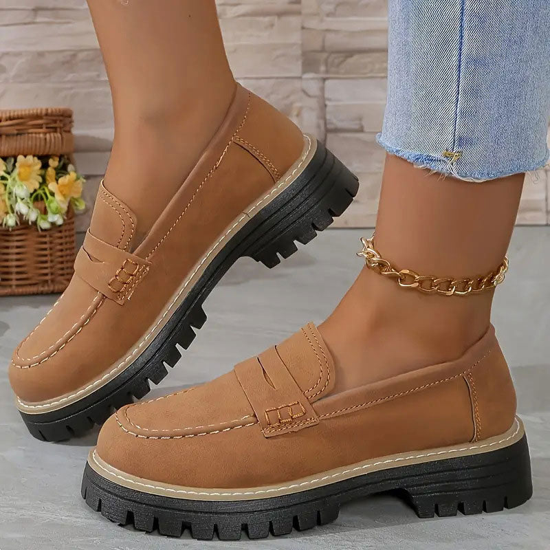 Image of Joke | Dames Platform Loafers met Grove Zool en Instapmodel