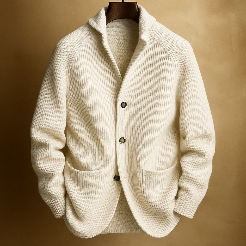 Image of Joost | Heren Shawl Collar Cardigan met Knoopsluiting