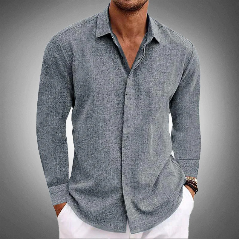Image of Joshua | Heren Overhemd met Knoopsluiting - Casual