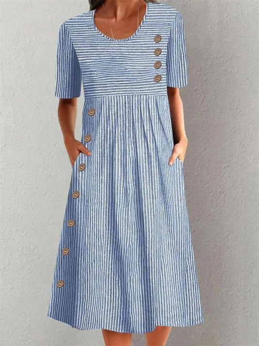 Image of Judith | Dames A-lijn Midi Jurk
