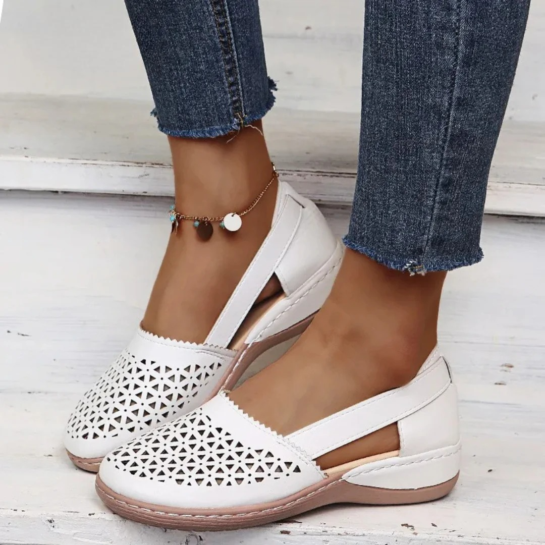 Image of Julia | Dames Instap Sleehak Gesloten Teen Schoenen