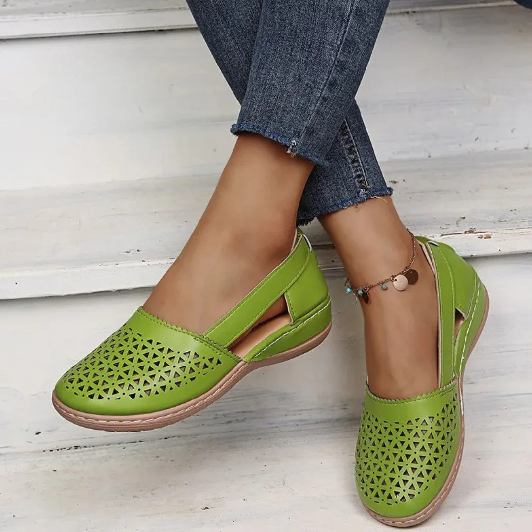 Image of Julia | Dames Instap Sleehak Gesloten Teen Schoenen