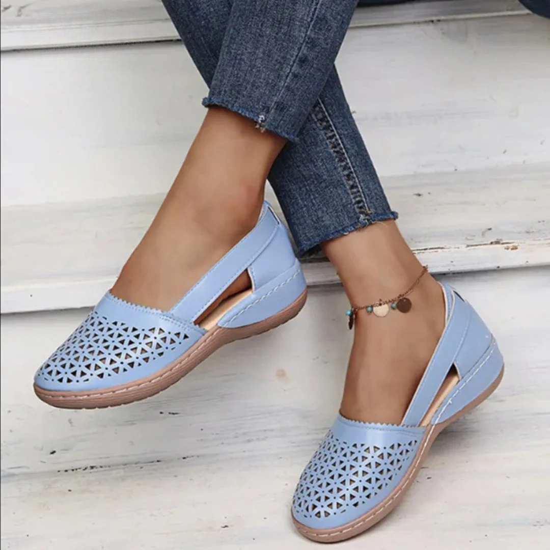 Image of Julia | Dames Instap Sleehak Gesloten Teen Schoenen