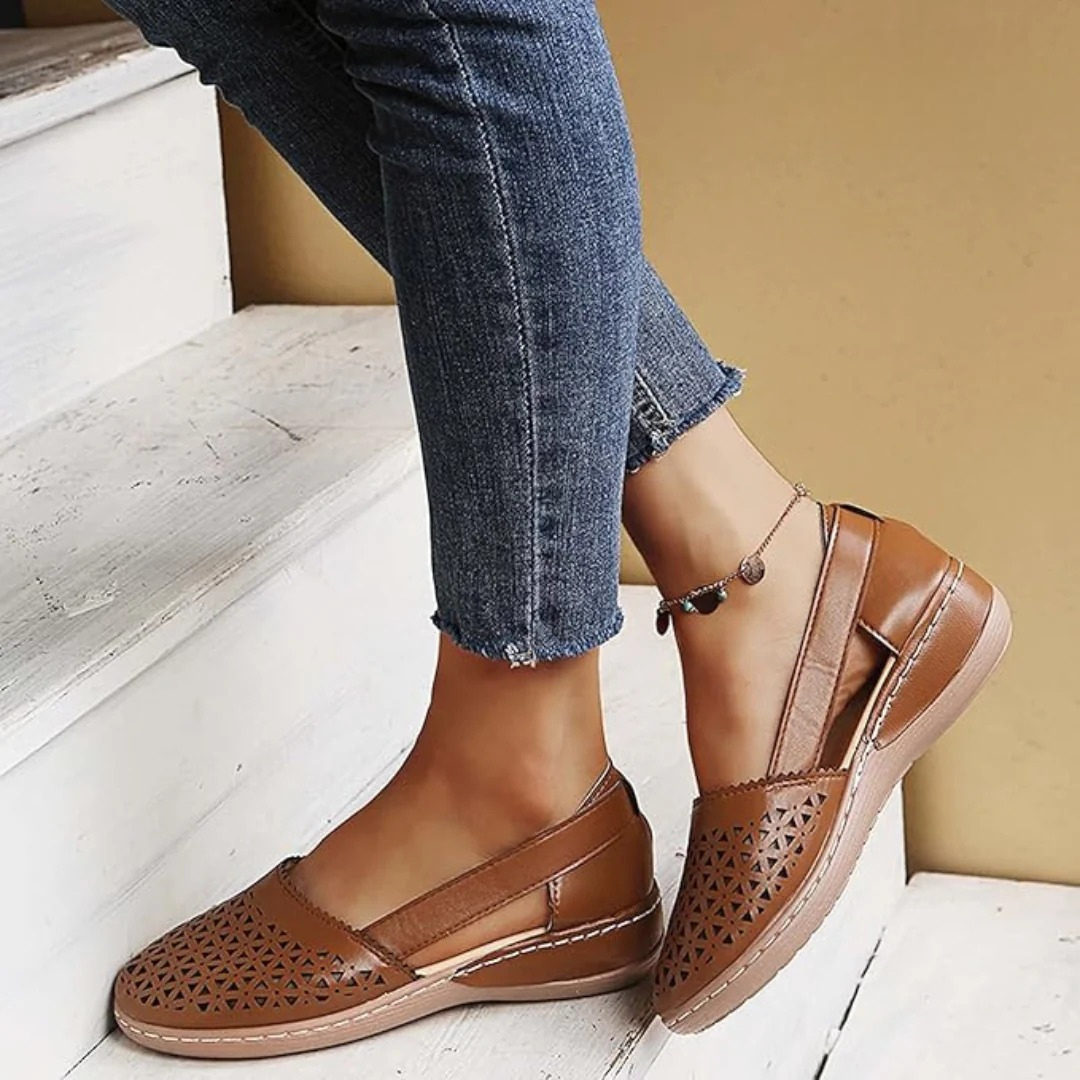 Image of Julia | Dames Instap Sleehak Gesloten Teen Schoenen