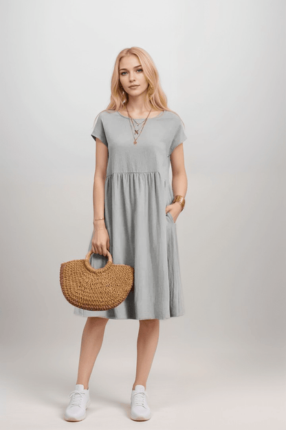 Image of Julie | Dames A-lijn Midi Jurk