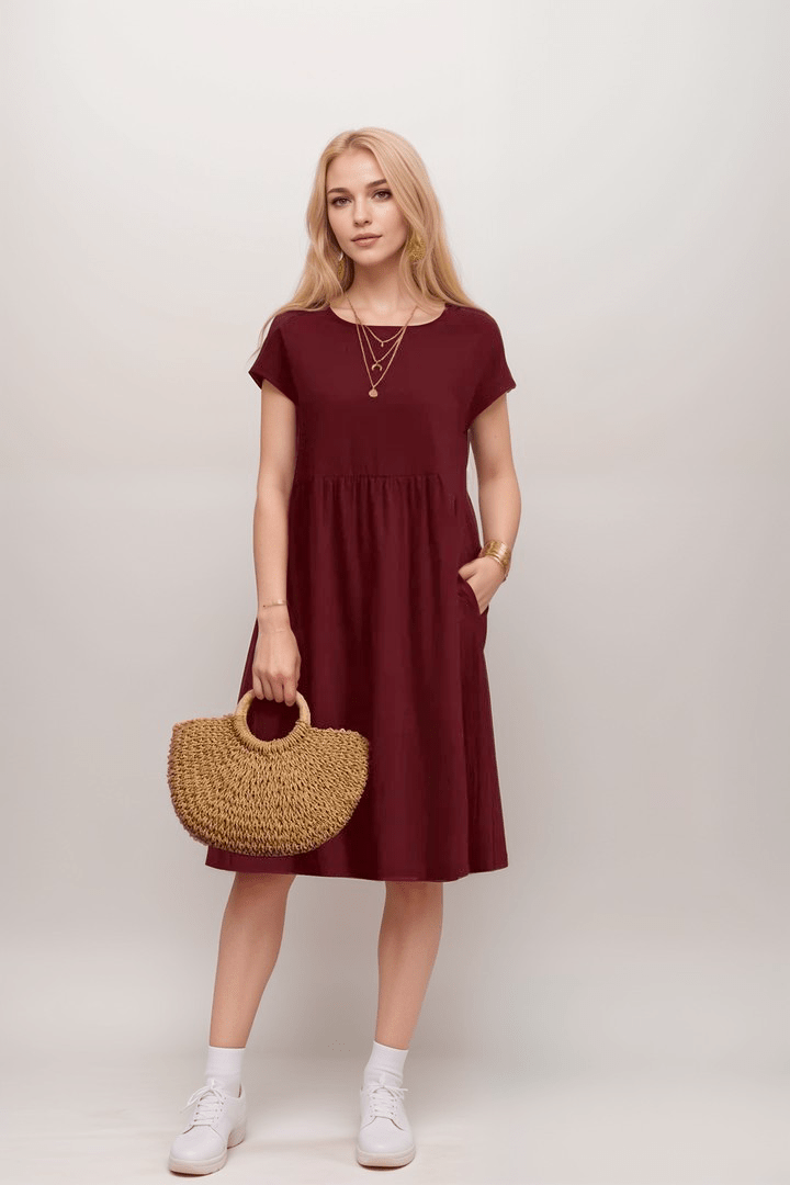 Image of Julie | Dames A-lijn Midi Jurk