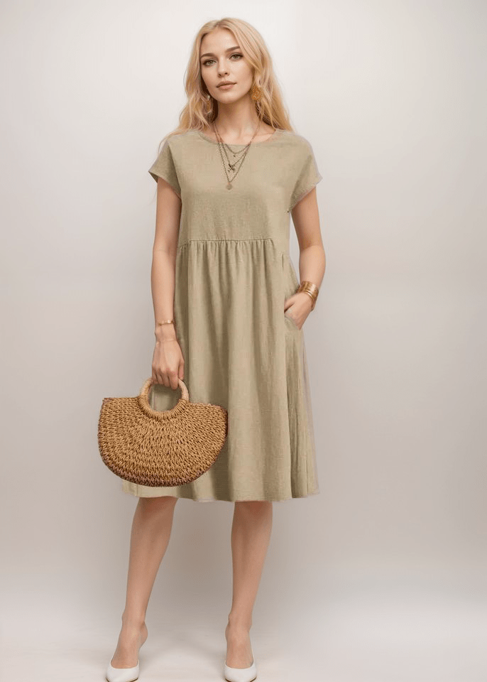 Image of Julie | Dames A-lijn Midi Jurk
