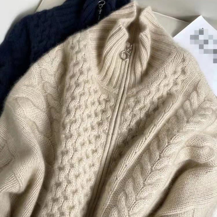 Kasjmieren vest met rits