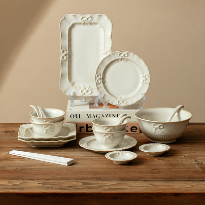 Keramische serviesset met modern design