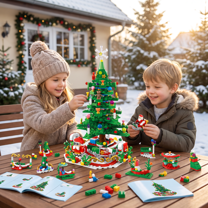 Kerstboom-bouwstenen-adventskalender – 24 dagen vol bouwplezier